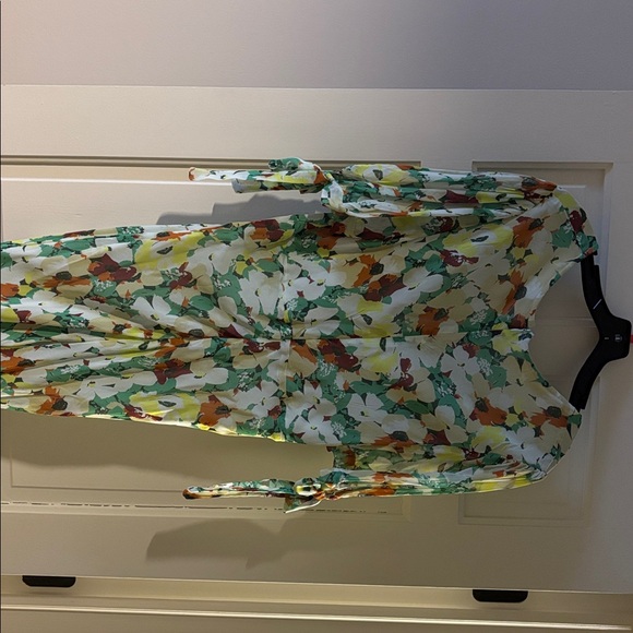 BNWT ANTHROPOLOGIE Short-Sleeve V-Neck Slip Midi Dress - Picture 7 of 11